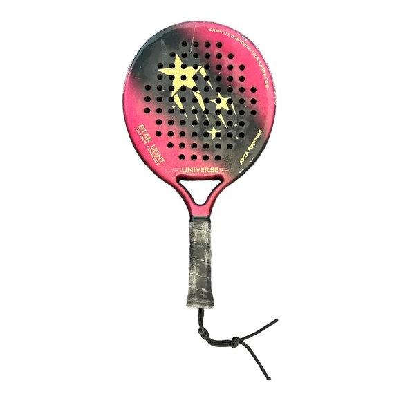 Universe Star Light Graphite Composite Pink Paddle Ball Padel Racquet - Picture 1 of 4